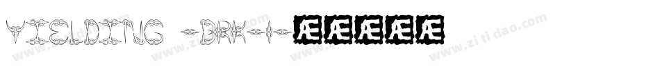 Yielding -BRK-1字体转换